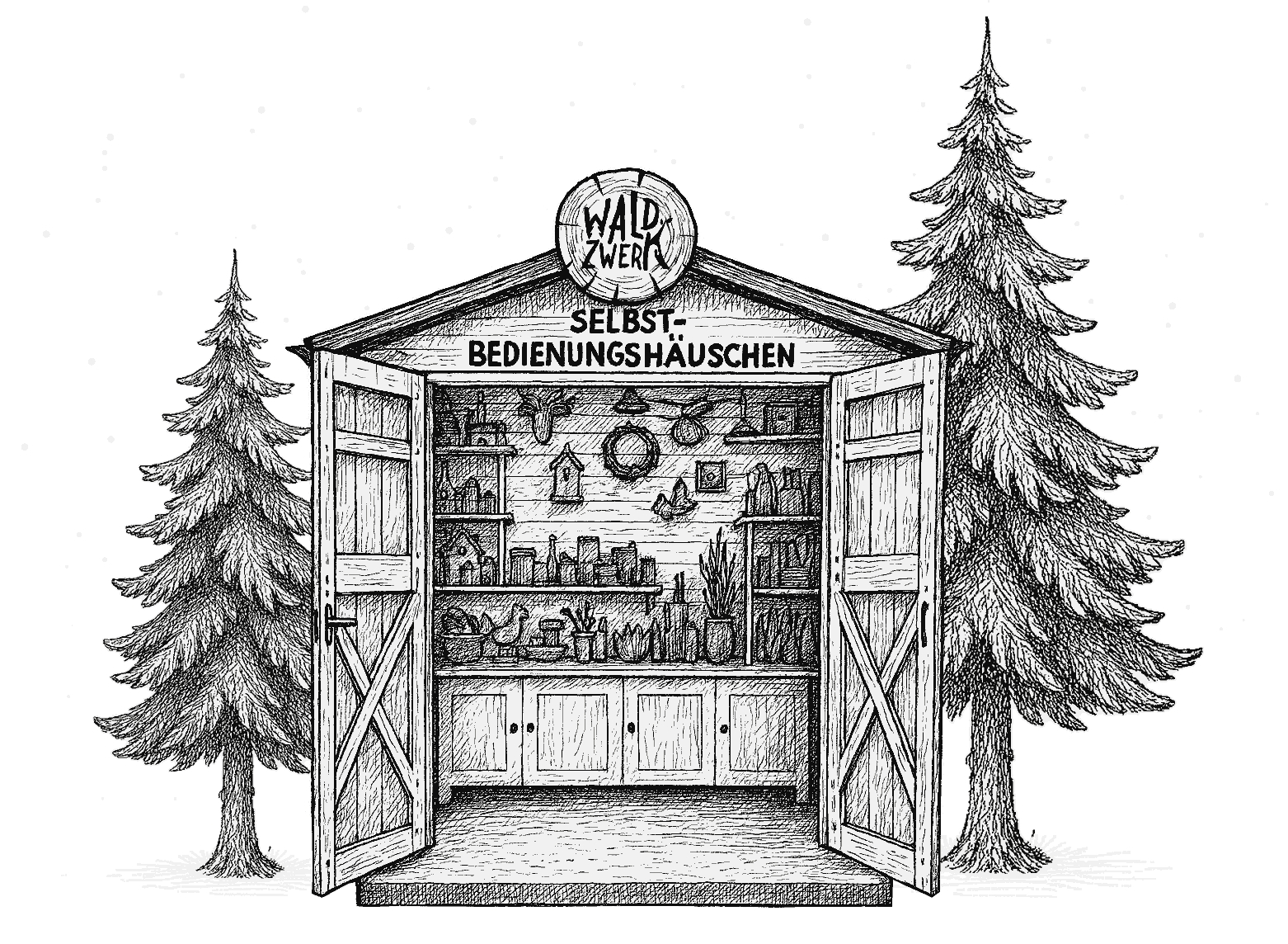 WaldZwerk Selbstbedienungshäuschen